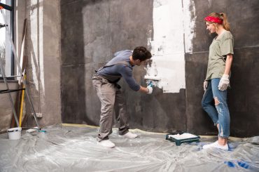 A guide to covering dark paint with light paint.