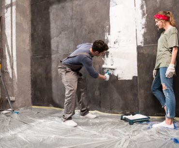 A guide to covering dark paint with light paint.