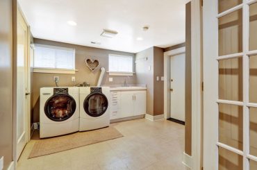 Bad smell in basement laundry room.