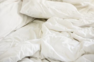 White bed sheets turning yellow.