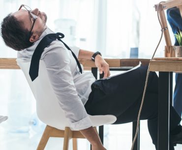 Dangers of sleeping in a chair.