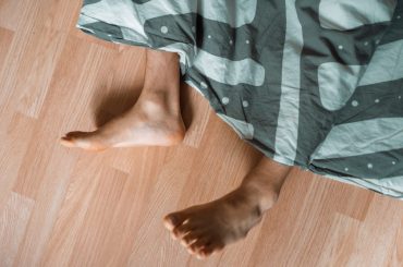 Sleeping on the floor comfortably