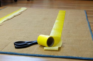 Anti slip tape for stopping rugs from moving on carpet.