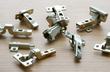 Different types of cabinet door hinges.