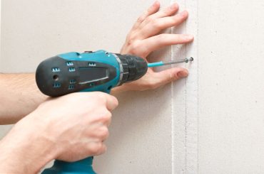 How to install drywall with no studs.