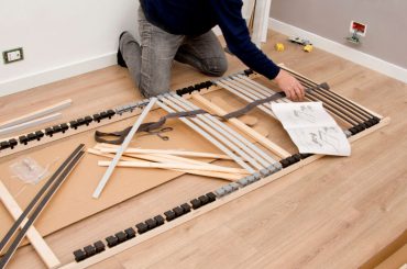 Reinforcing bed slats.