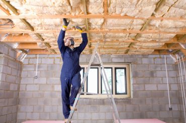 Insulating basement ceiling.
