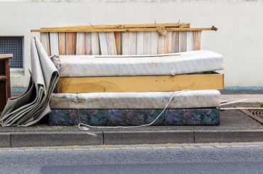Bed frame and mattress disposal. The easiest way is to throw them away.