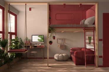 Build a loft to save your spare mattress.