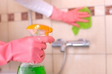 How to clean your shower tiles without scrubbing.